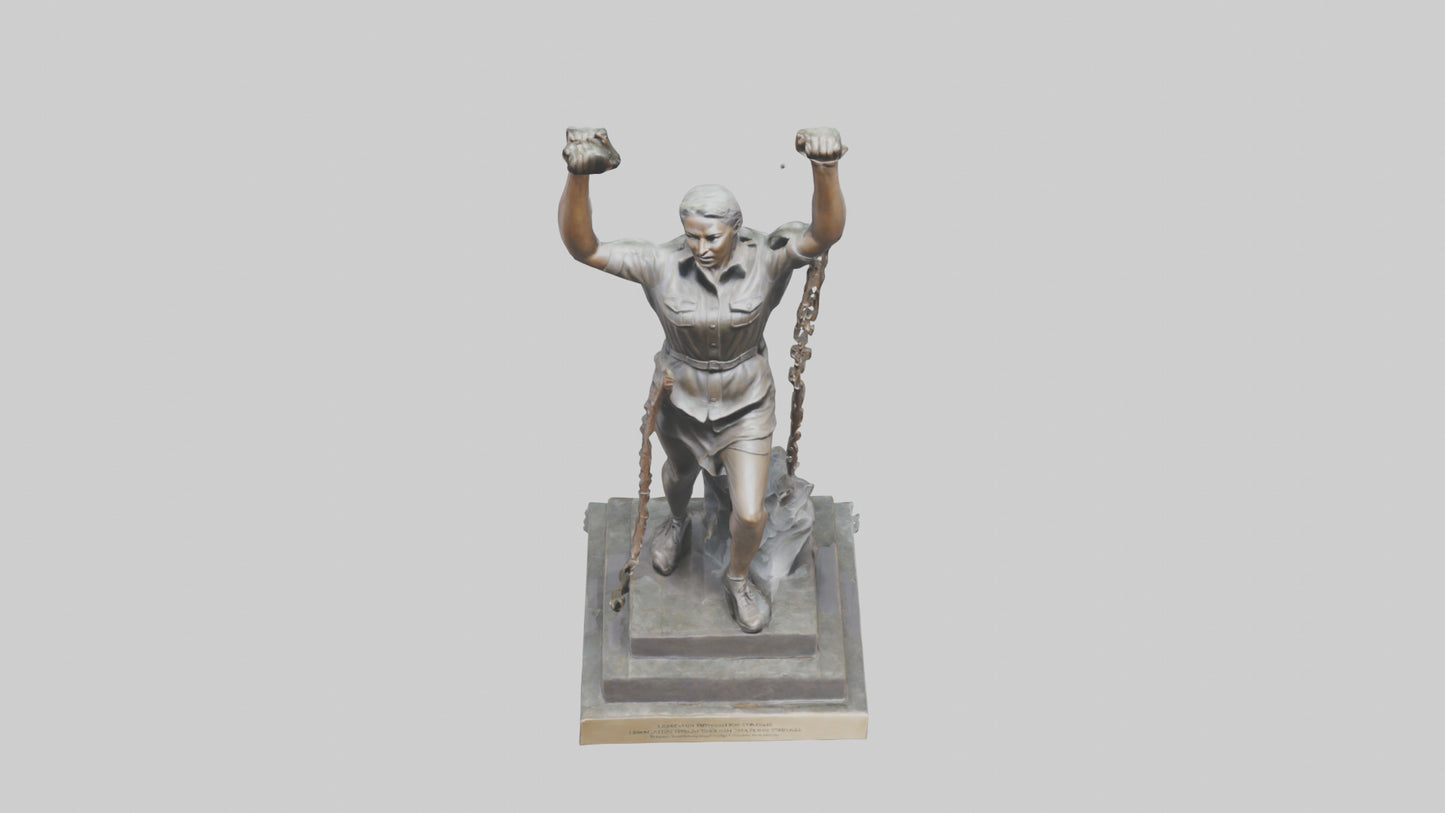 3D model Liberation Through Struggle statue model VR / AR / low-poly
