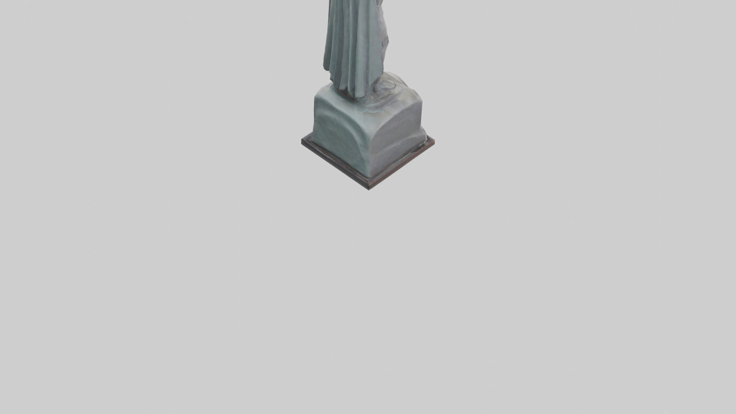 Liberty Defender Sculpture model VR / AR / low-poly