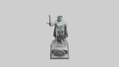 Liberty Defender Sculpture model VR / AR / low-poly