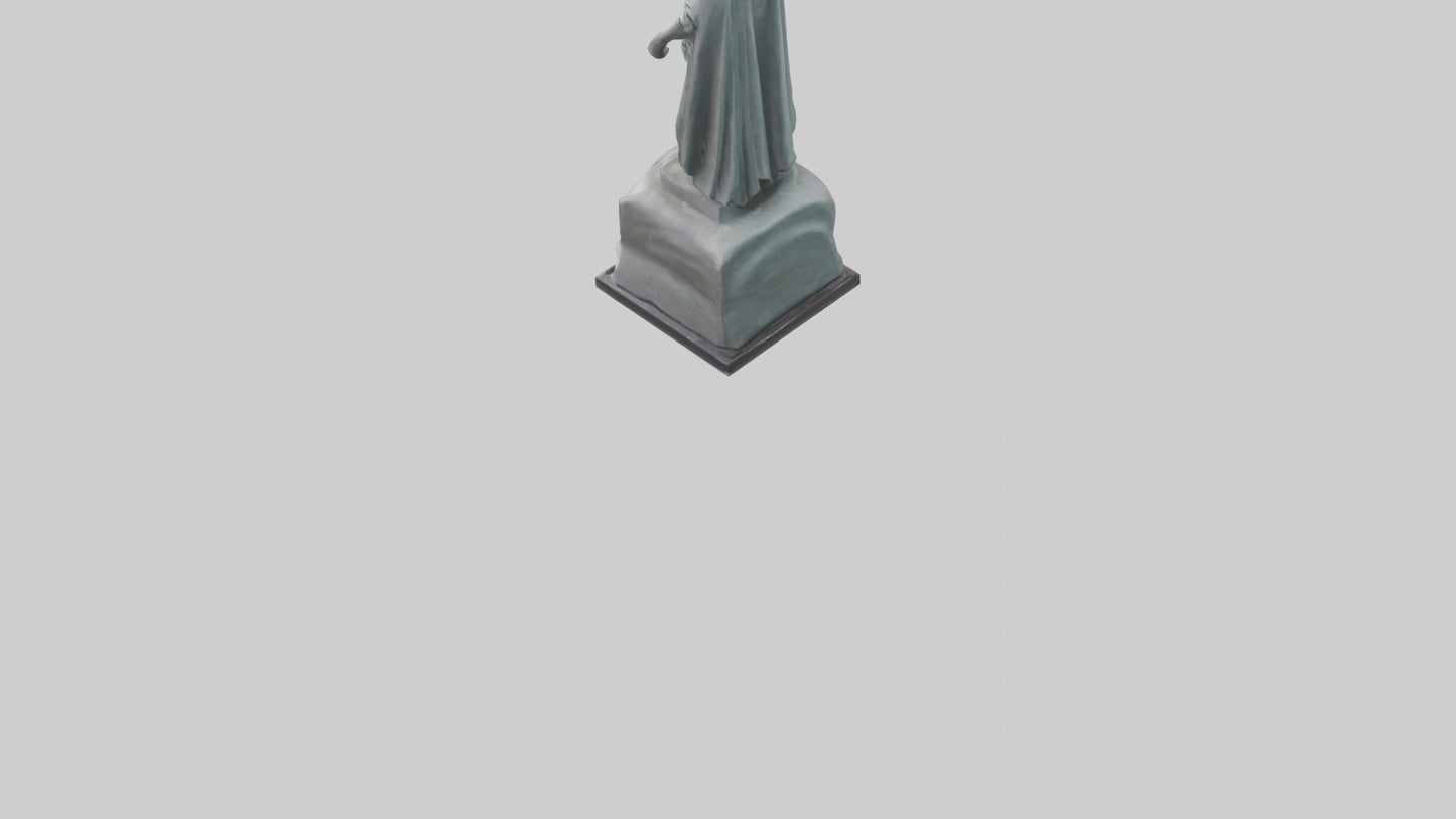 Liberty Defender Sculpture model VR / AR / low-poly
