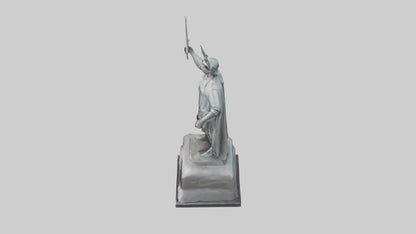Liberty Defender Sculpture model VR / AR / low-poly