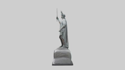 Liberty Defender Sculpture model VR / AR / low-poly