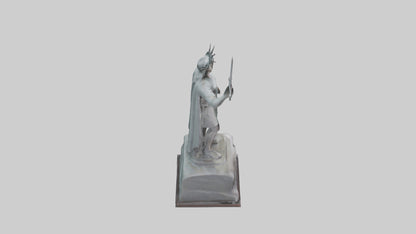 Liberty Defender Sculpture model VR / AR / low-poly