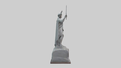 Liberty Defender Sculpture model VR / AR / low-poly