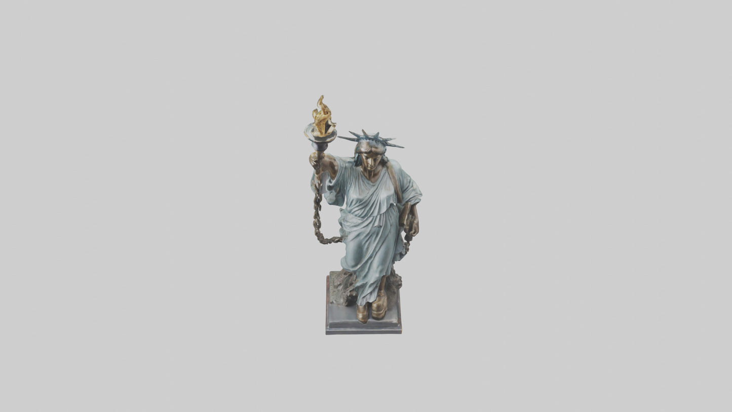 3D model Liberty through Struggle statue model VR / AR / low-poly