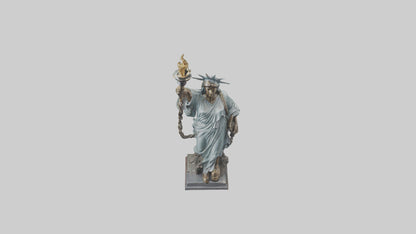 3D model Liberty through Struggle statue model VR / AR / low-poly