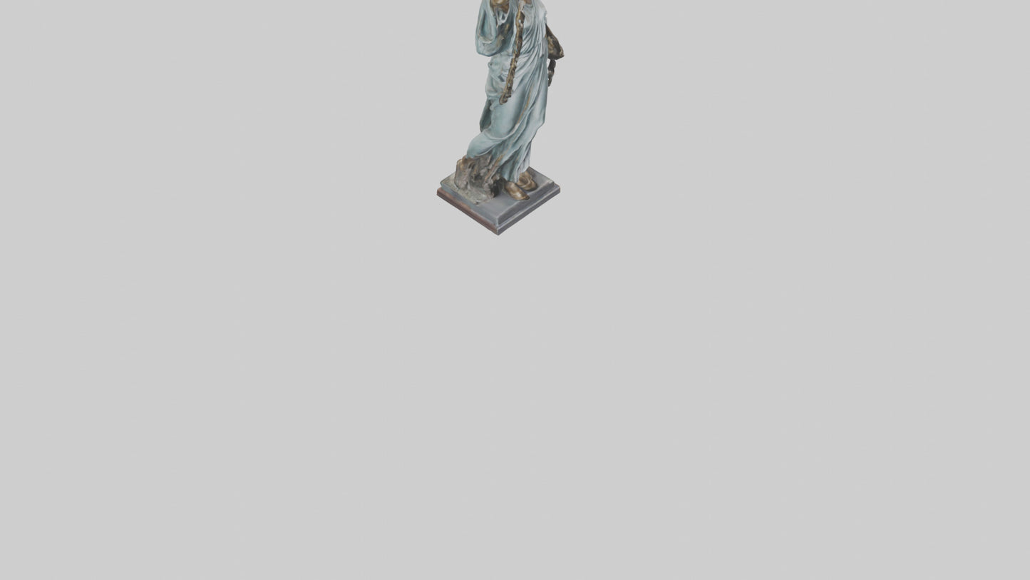 3D model Liberty through Struggle statue model VR / AR / low-poly
