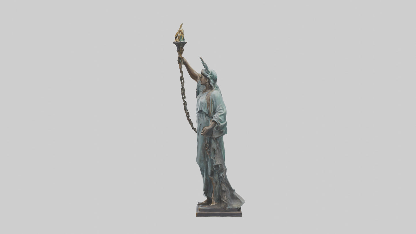 3D model Liberty through Struggle statue model VR / AR / low-poly