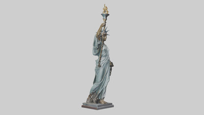 3D model Liberty through Struggle statue model VR / AR / low-poly