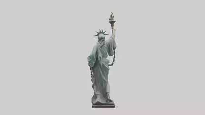 3D model Liberty through Struggle statue model VR / AR / low-poly