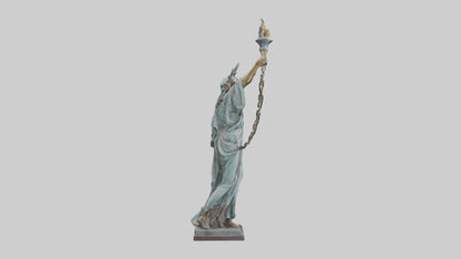 3D model Liberty through Struggle statue model VR / AR / low-poly