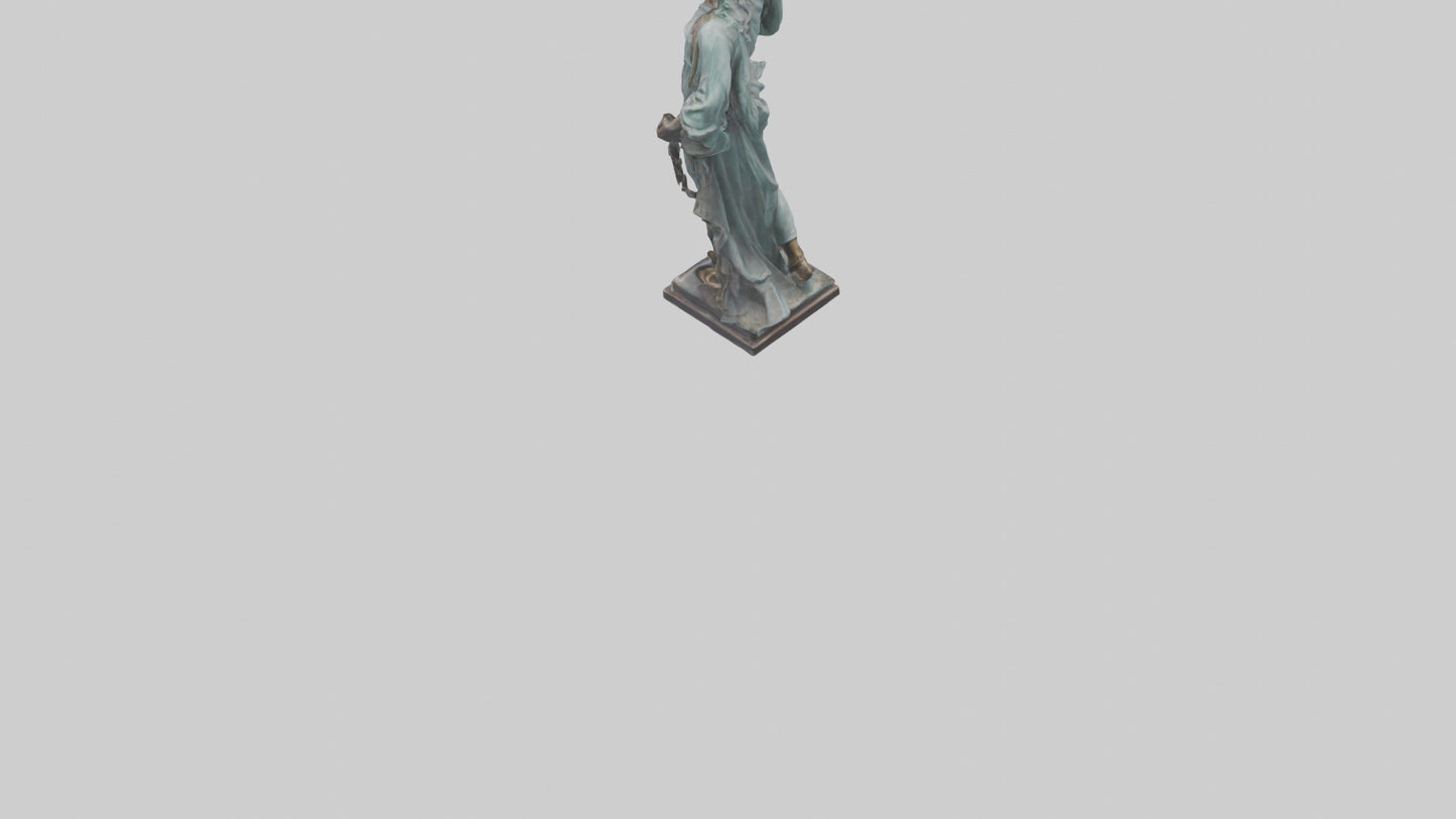 3D model Liberty through Struggle statue model VR / AR / low-poly