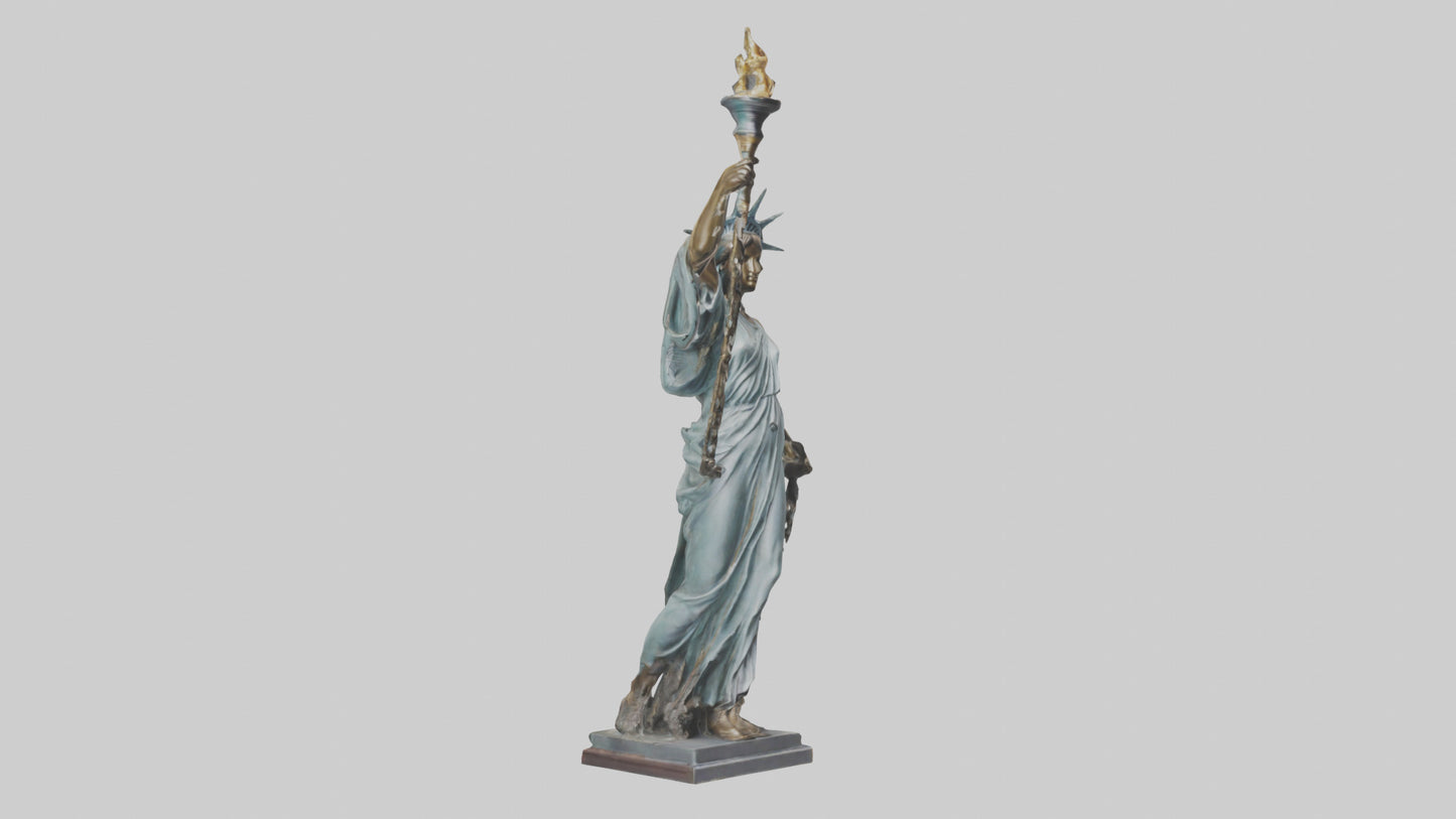 3D model Liberty through Struggle statue model VR / AR / low-poly