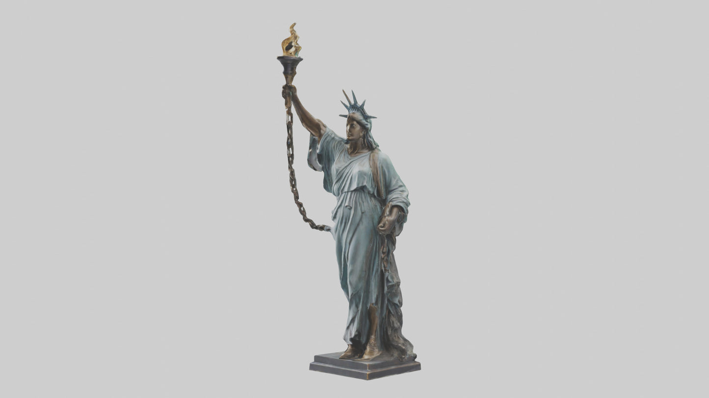 3D model Liberty through Struggle statue model VR / AR / low-poly