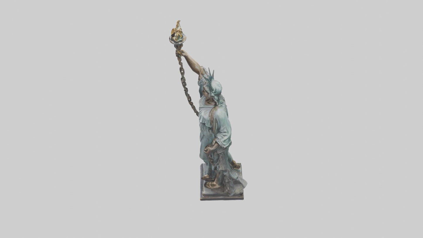 3D model Liberty through Struggle statue model VR / AR / low-poly