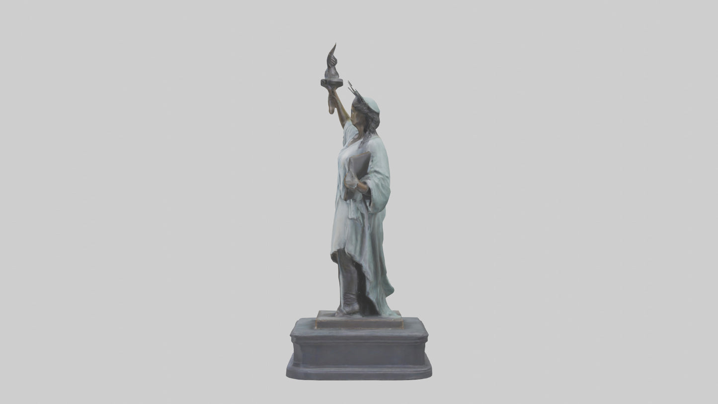 Libertys Call statue model VR / AR / low-poly