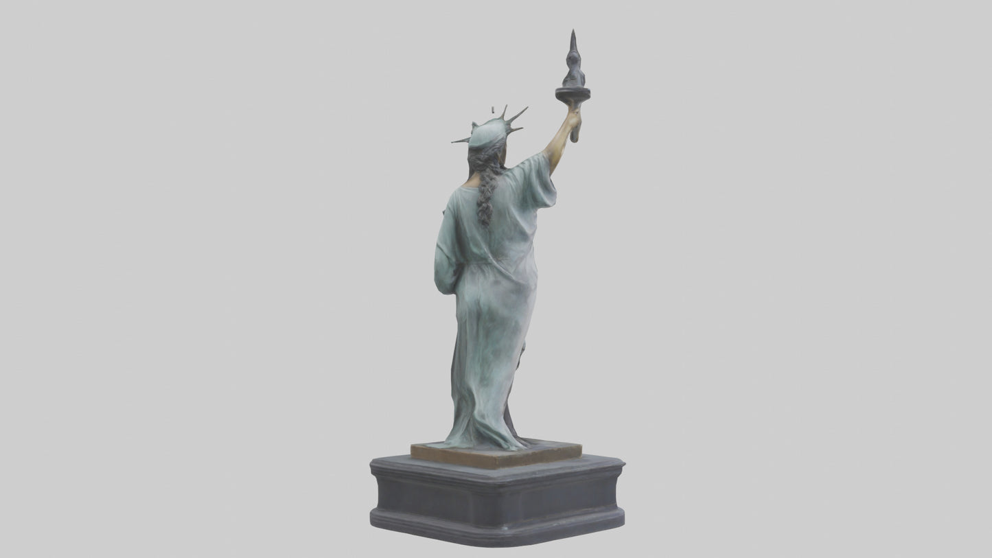 Libertys Call statue model VR / AR / low-poly