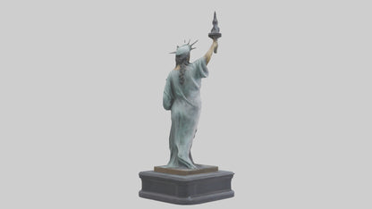 Libertys Call statue model VR / AR / low-poly