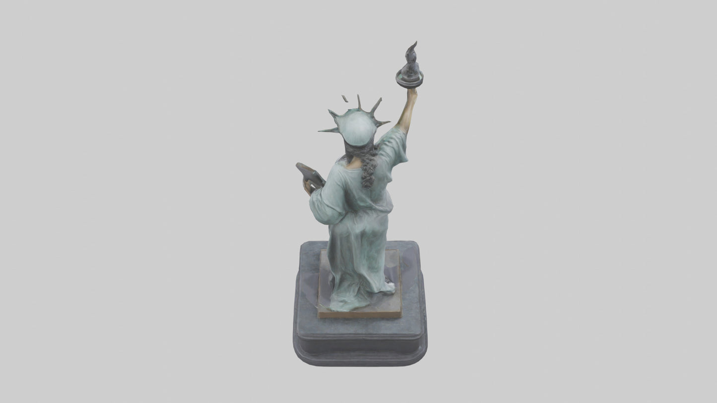 Libertys Call statue model VR / AR / low-poly