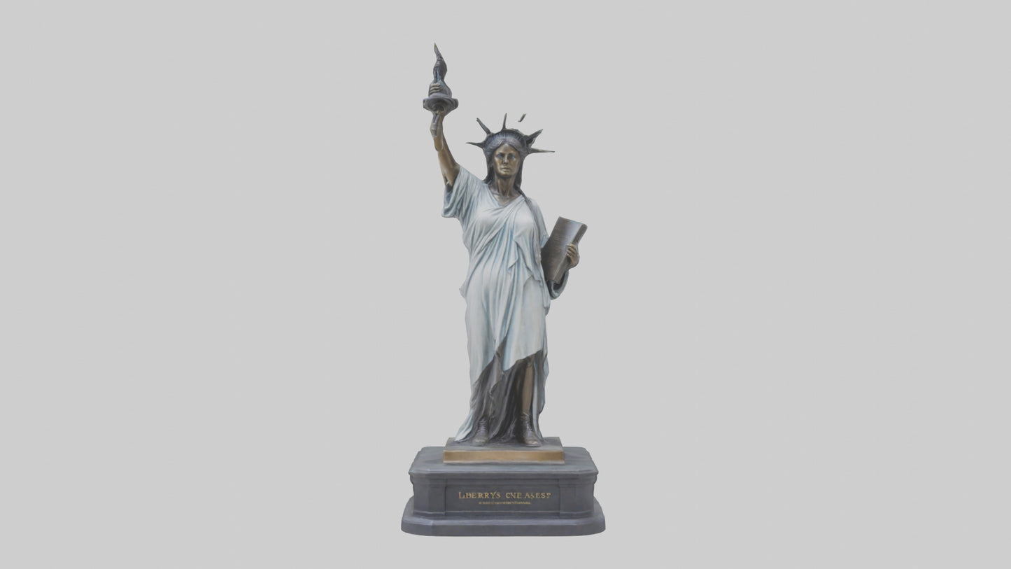 Libertys Call statue model VR / AR / low-poly