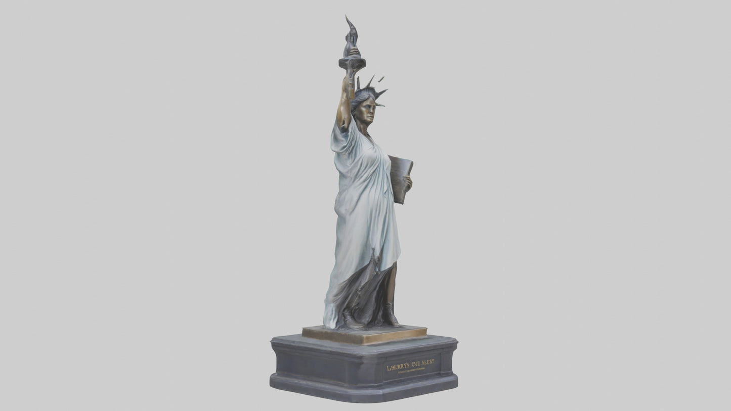 Libertys Call statue model VR / AR / low-poly