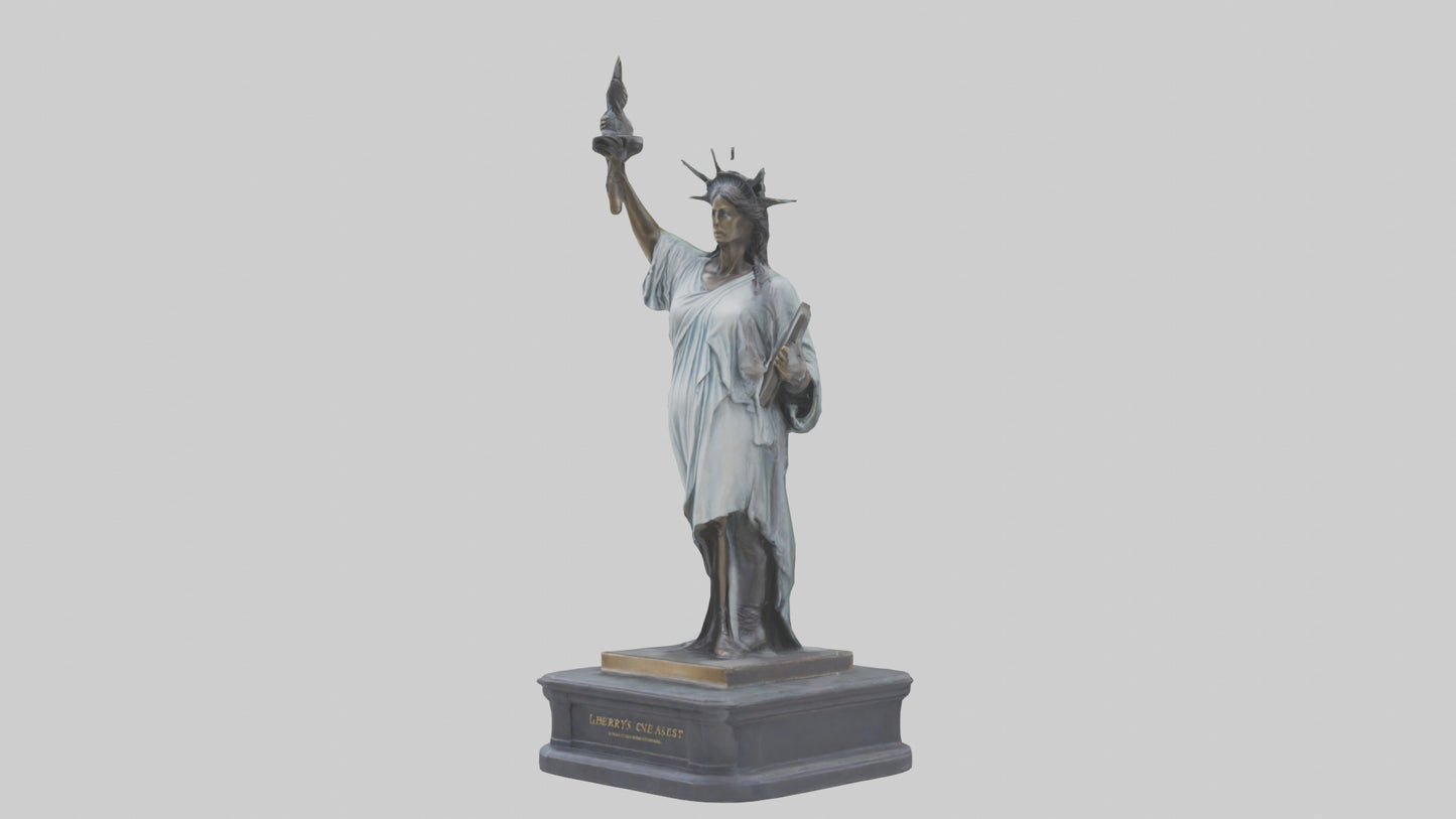 Libertys Call statue model VR / AR / low-poly