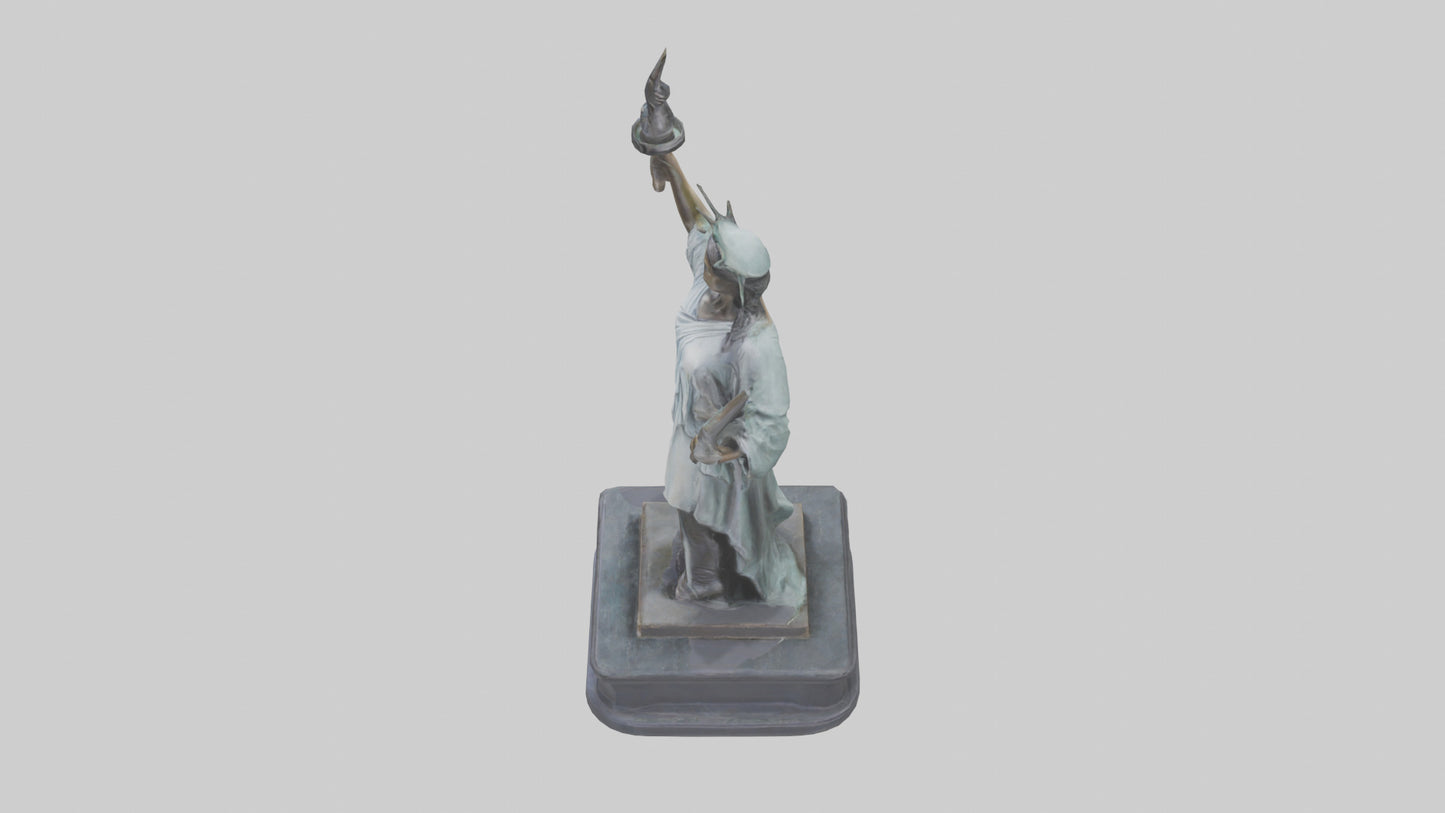Libertys Call statue model VR / AR / low-poly