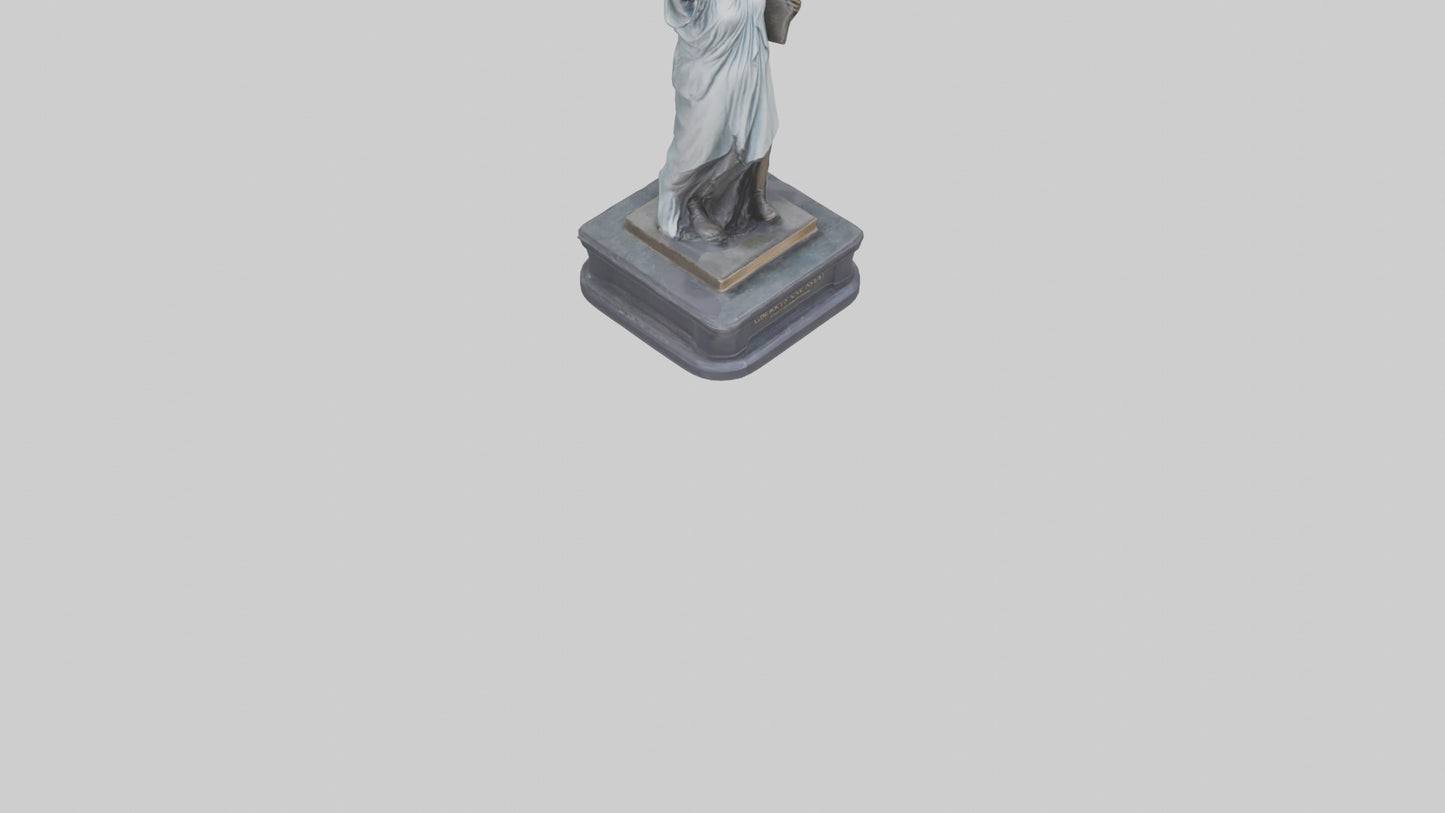Libertys Call statue model VR / AR / low-poly