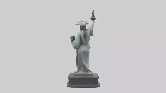 Libertys Call statue model VR / AR / low-poly