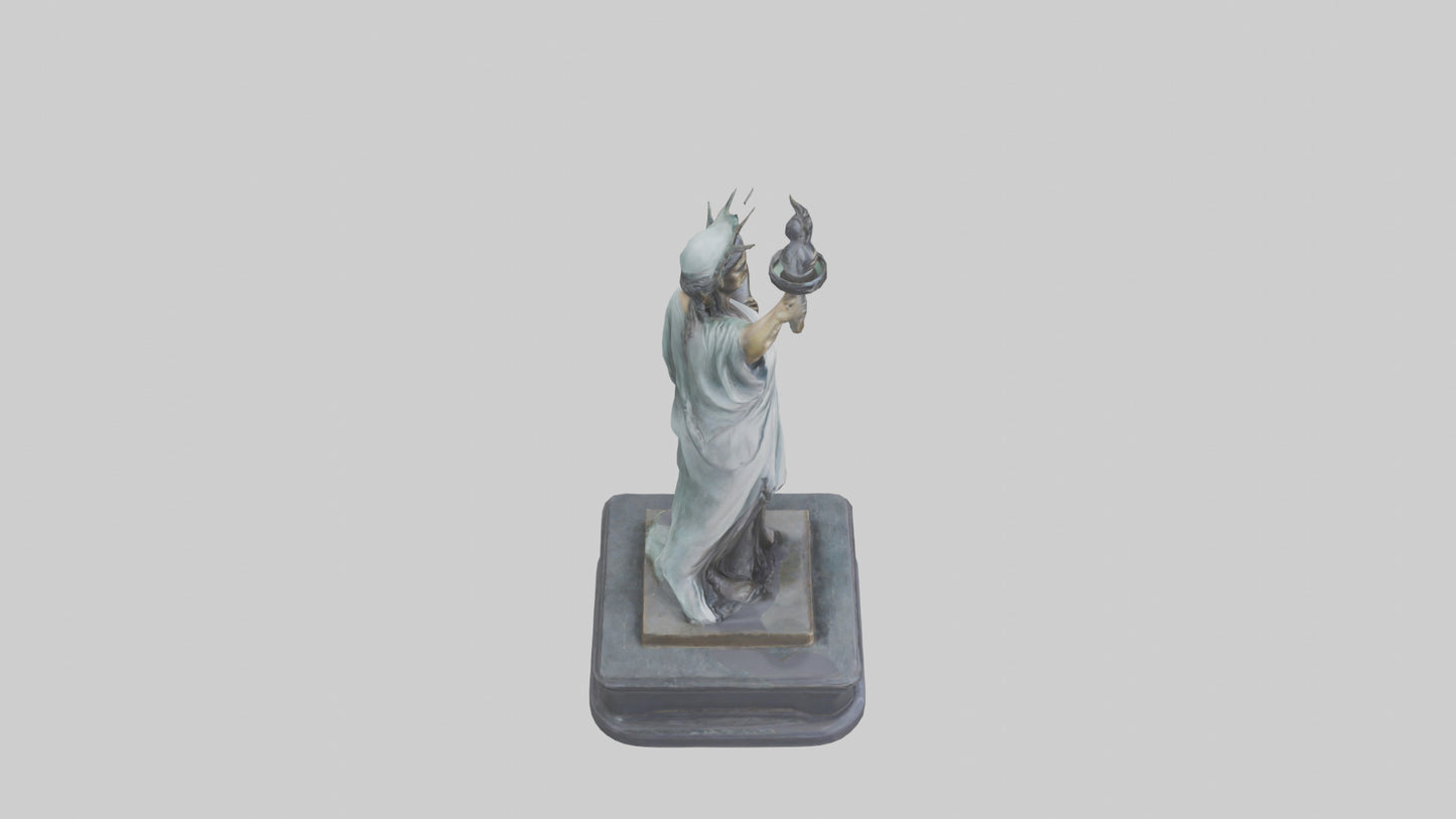 Libertys Call statue model VR / AR / low-poly