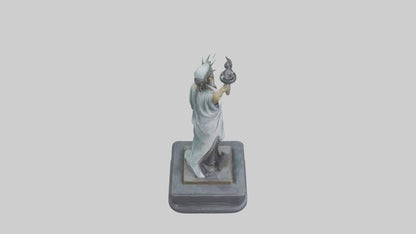 Libertys Call statue model VR / AR / low-poly