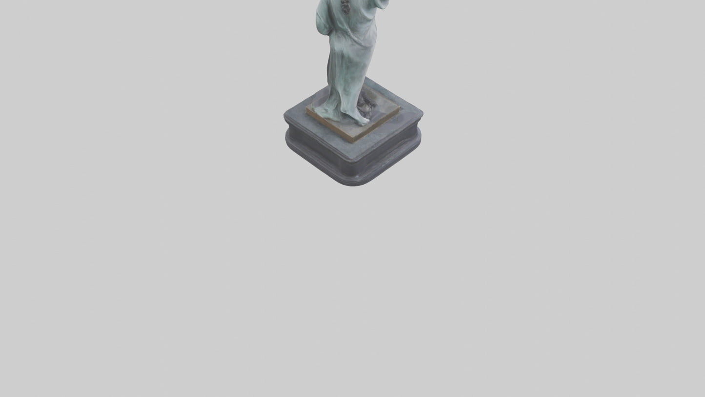 Libertys Call statue model VR / AR / low-poly