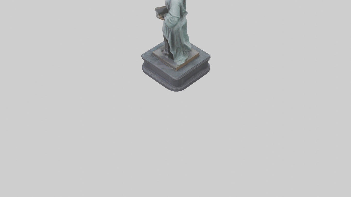 Libertys Call statue model VR / AR / low-poly