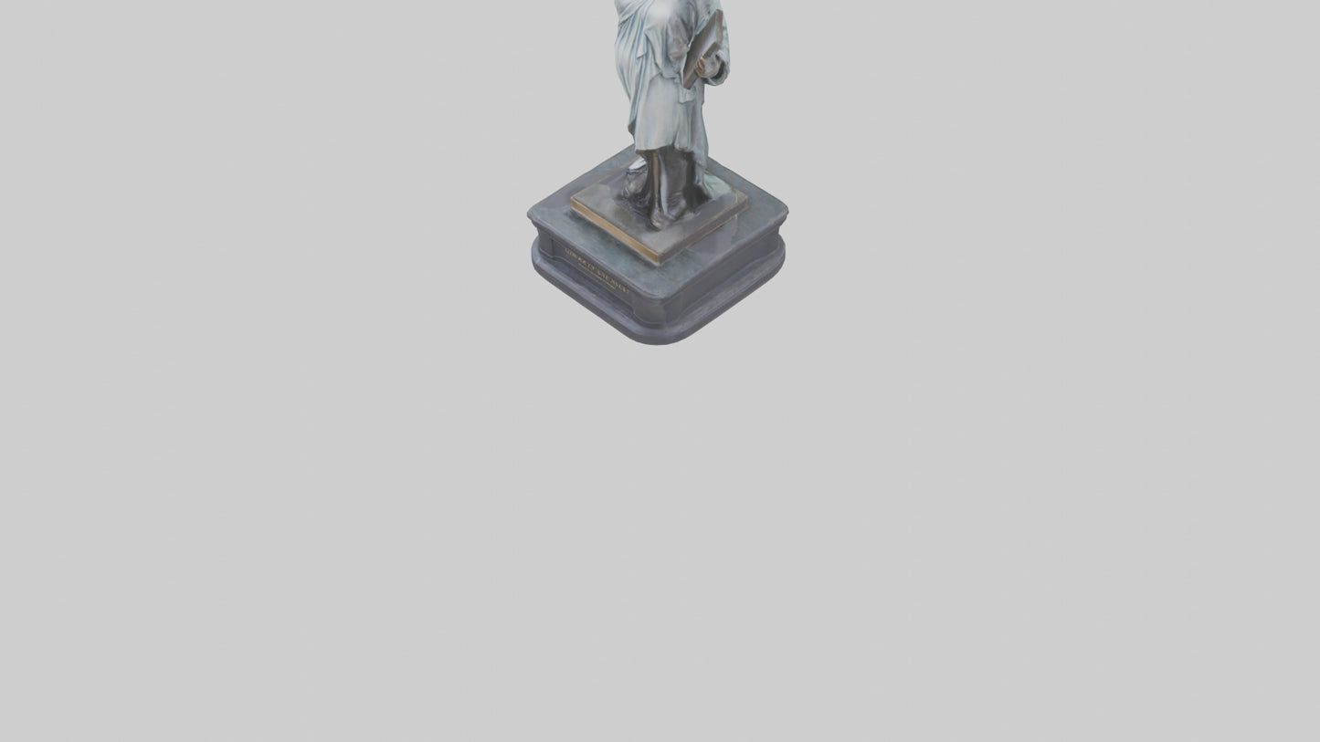 Libertys Call statue model VR / AR / low-poly