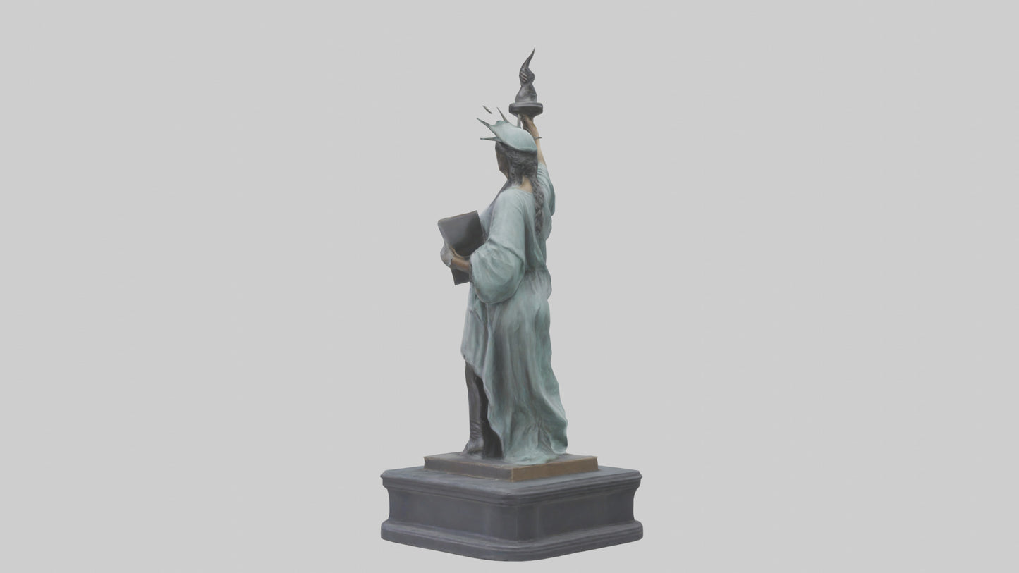 Libertys Call statue model VR / AR / low-poly