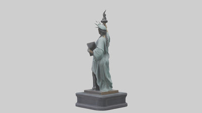 Libertys Call statue model VR / AR / low-poly