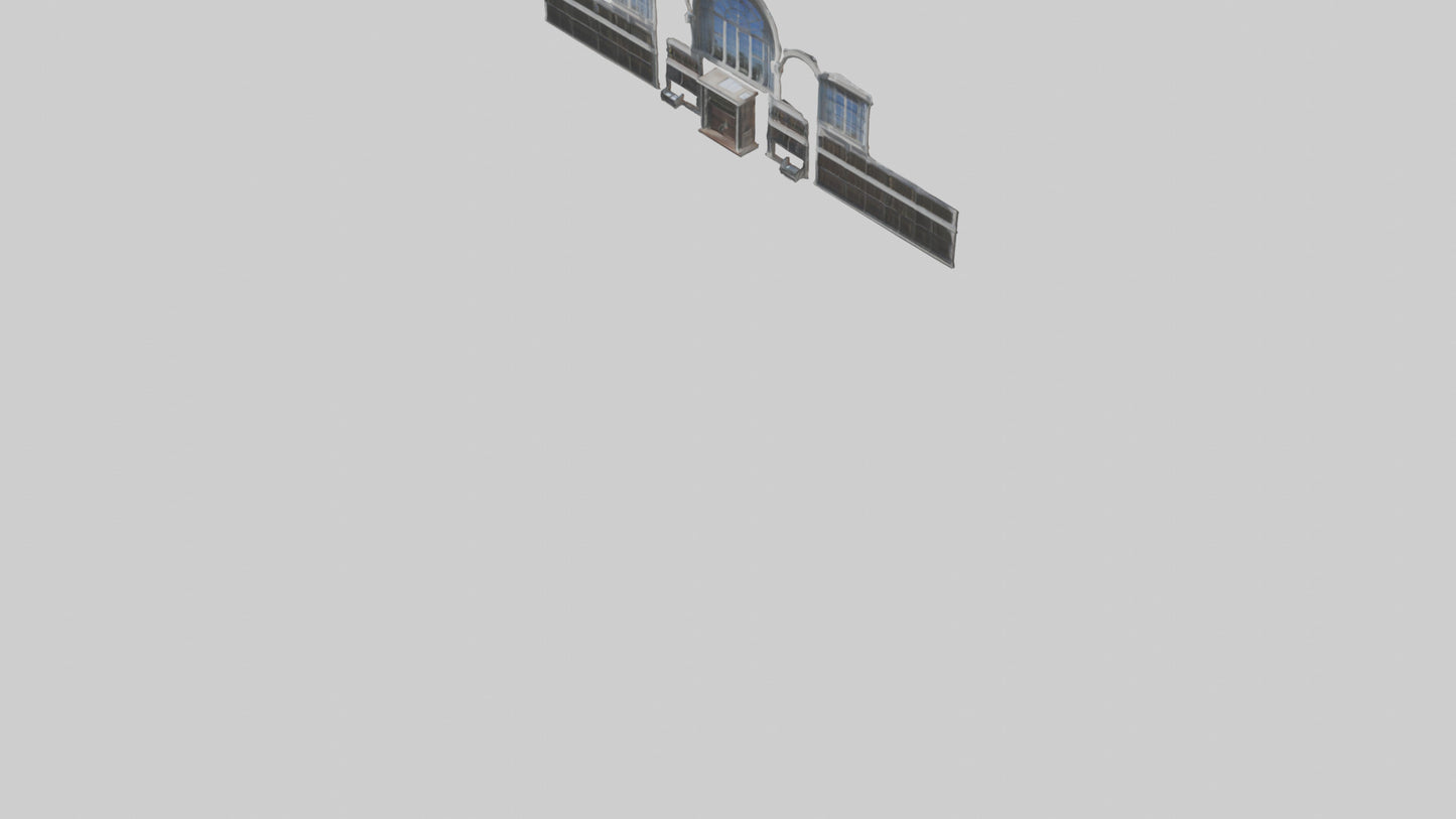 3D model Library VR / AR / low-poly