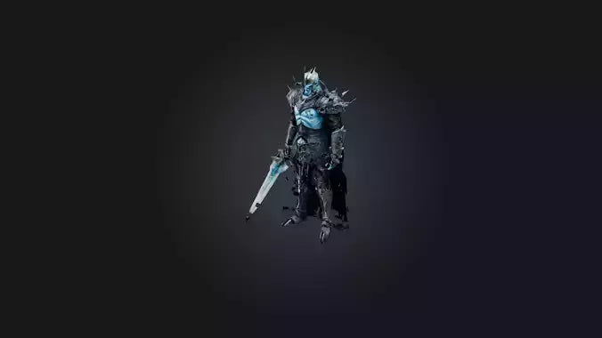 3D model Lich King VR / AR / low-poly