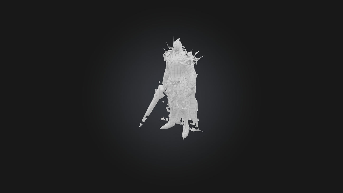 3D model Lich King VR / AR / low-poly