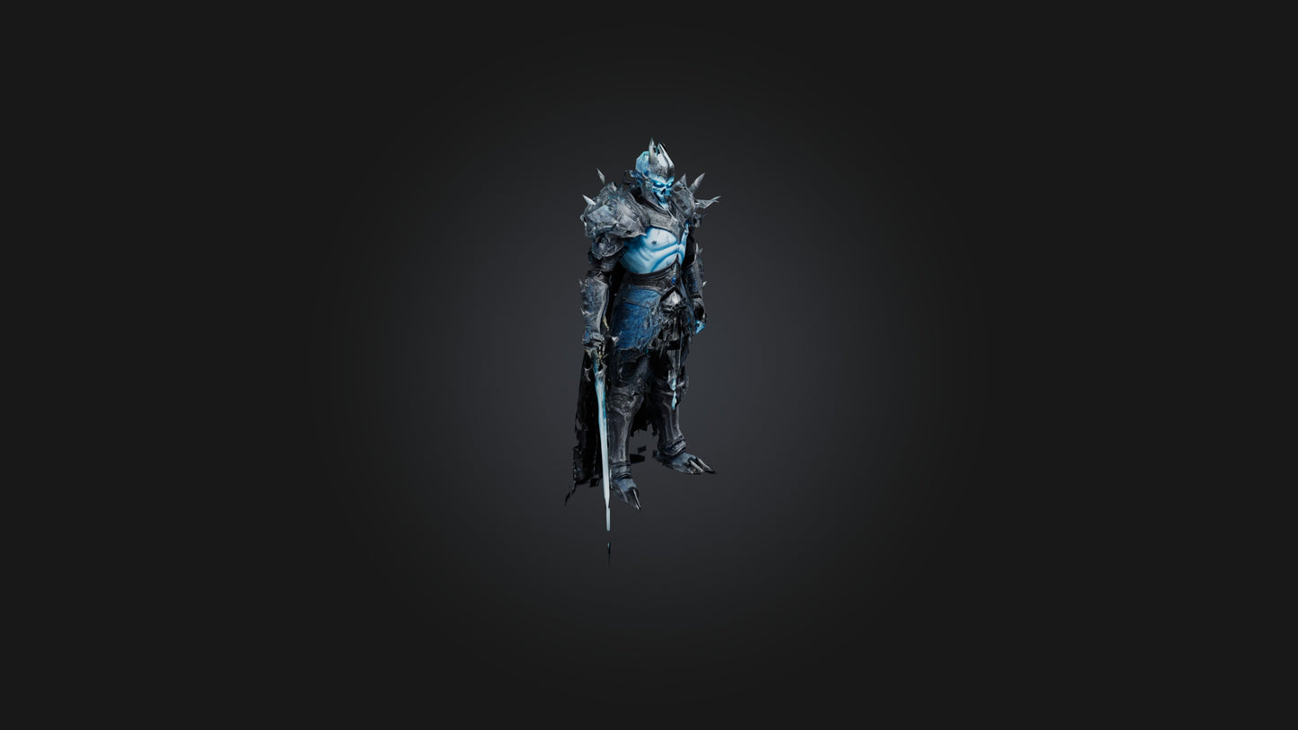 3D model Lich King VR / AR / low-poly
