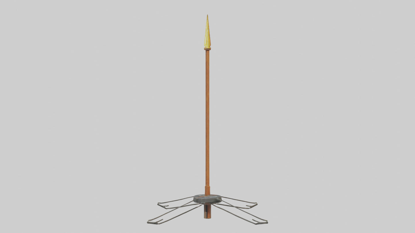 3D model Lightning Rod model VR / AR / low-poly