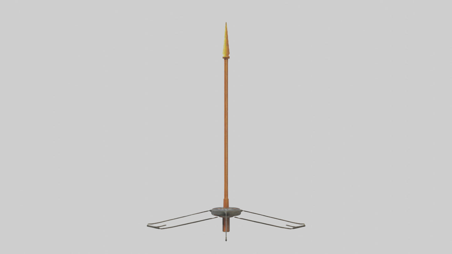 3D model Lightning Rod model VR / AR / low-poly