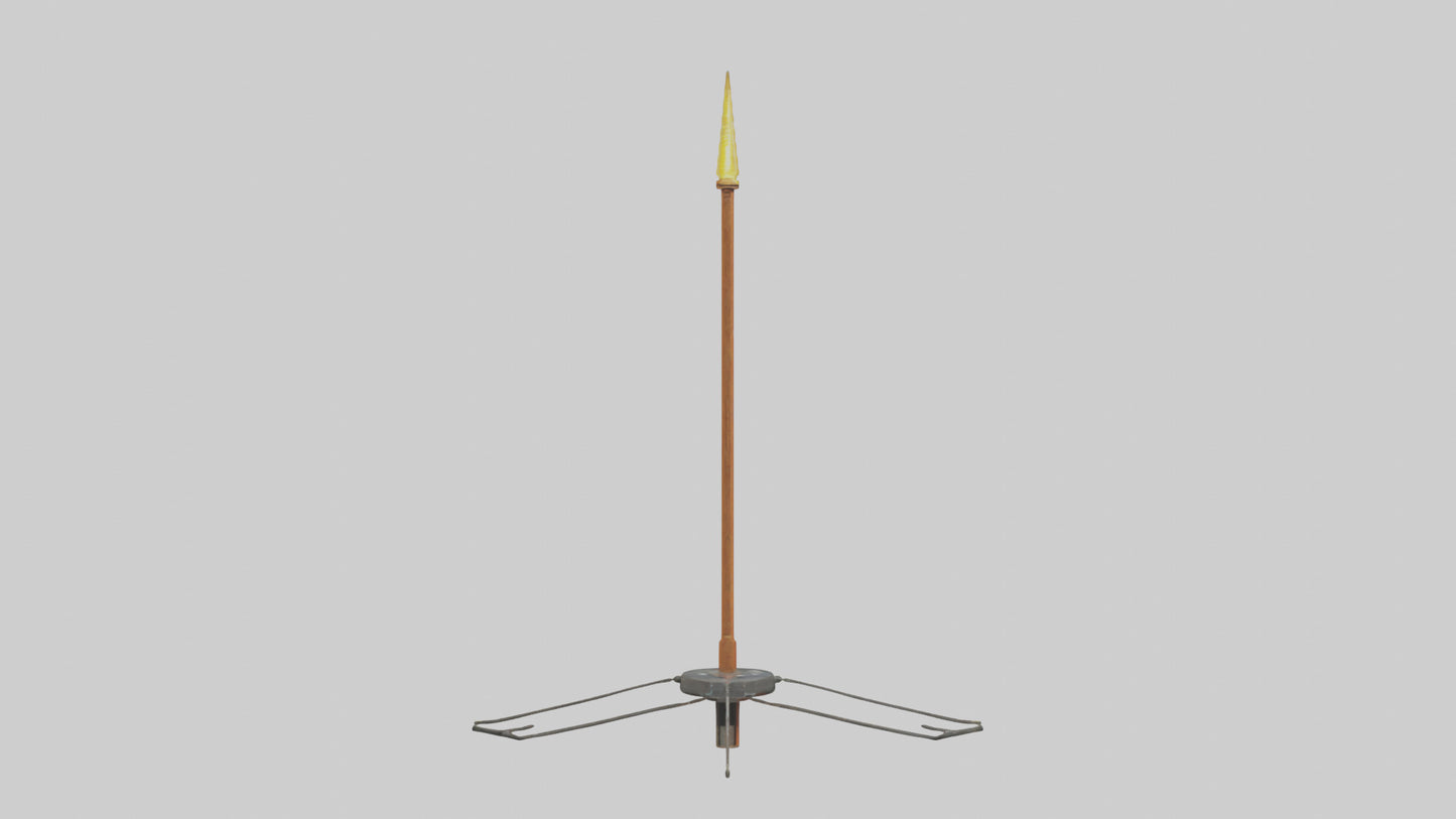 3D model Lightning Rod model VR / AR / low-poly