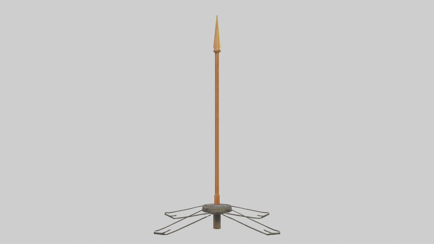 3D model Lightning Rod model VR / AR / low-poly