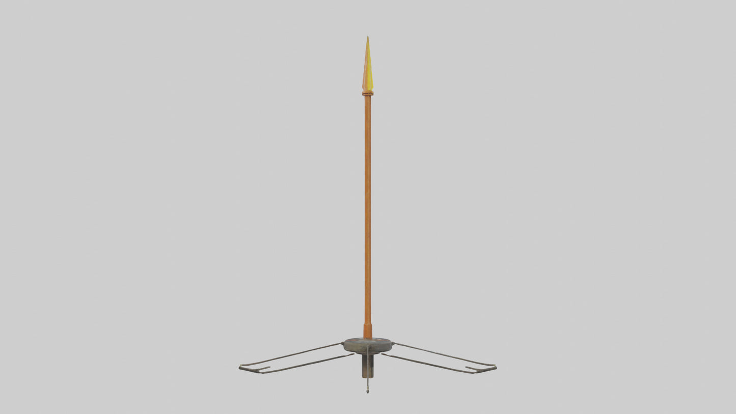 3D model Lightning Rod model VR / AR / low-poly