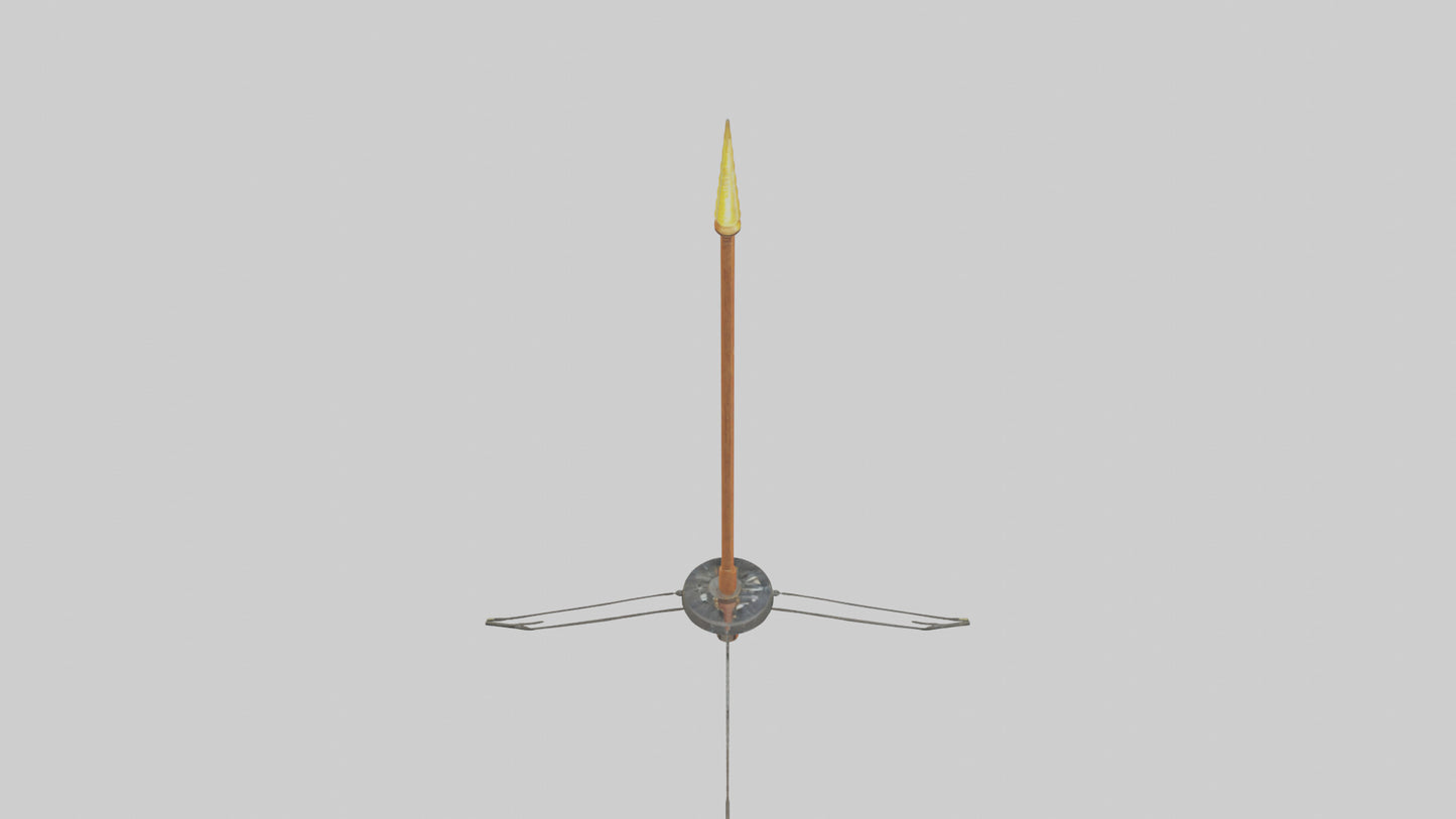 3D model Lightning Rod model VR / AR / low-poly