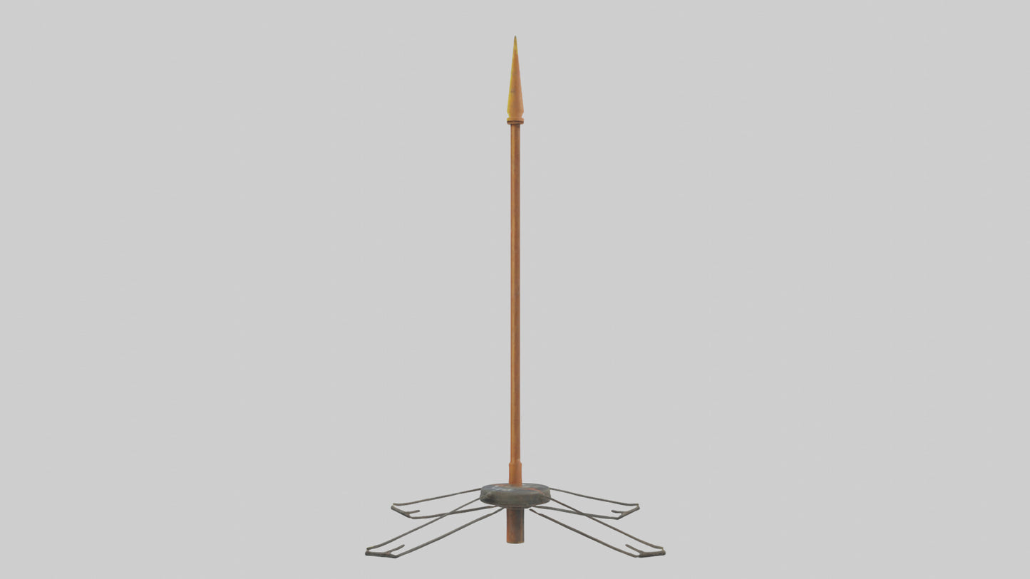 3D model Lightning Rod model VR / AR / low-poly