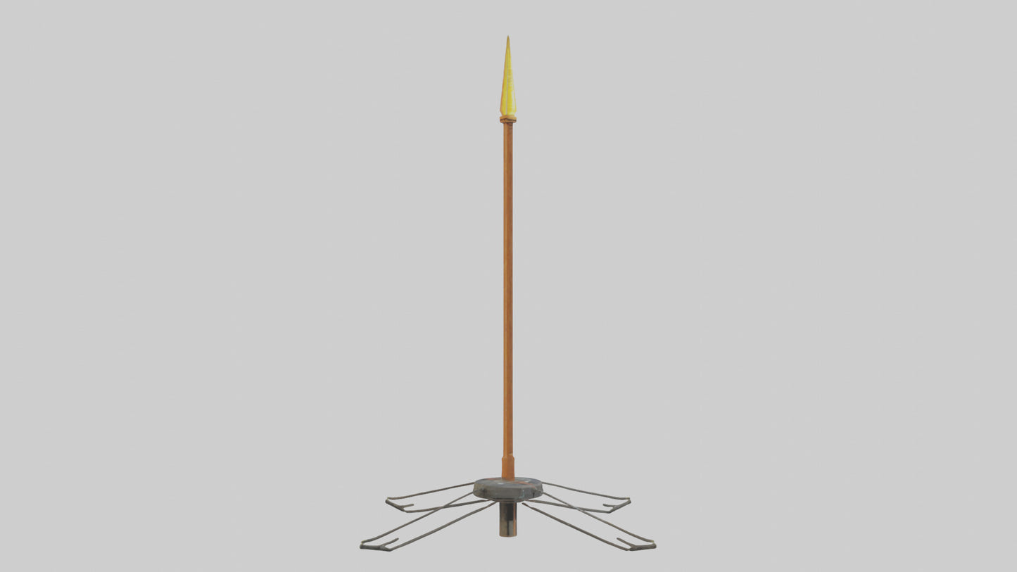 3D model Lightning Rod model VR / AR / low-poly