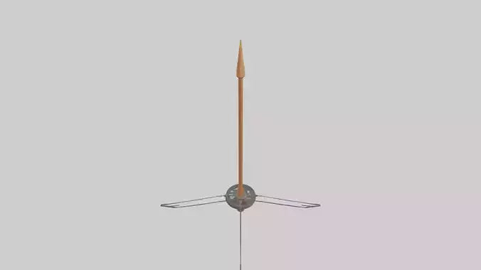 3D model Lightning Rod model VR / AR / low-poly