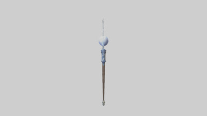 Lightning Staff model VR / AR / low-poly